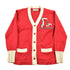 Vintage 1960s Collegiate Wrestling Cardigan Knit Sweater Men&