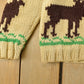 Vintage 1960s Cowichan Hand Knit Shawl Collar Full Zip Sweater Youth L from propervintagecanada