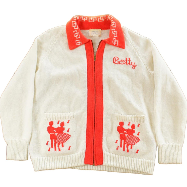 Vintage 1960s Creative Knits By Judy Graf Knit Full Zip Sweater Women's Medium from propervintagecanada