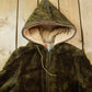 Vintage 1960s Deep Pile Borg Fabric Fleece Parka Jacket from propervintagecanada