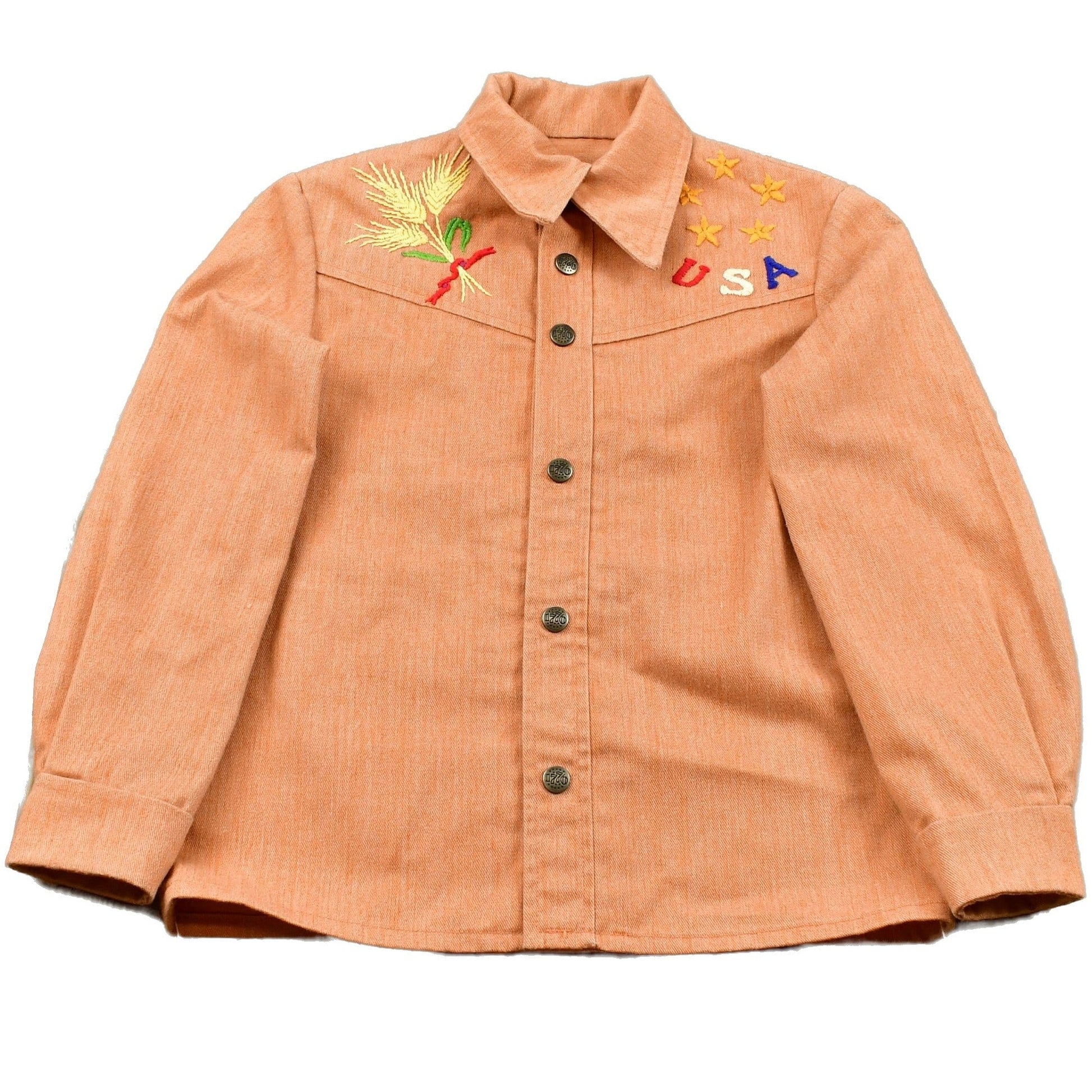 Vintage 1960s Embroidered Denim Western Style Jacket Men's Small from propervintagecanada
