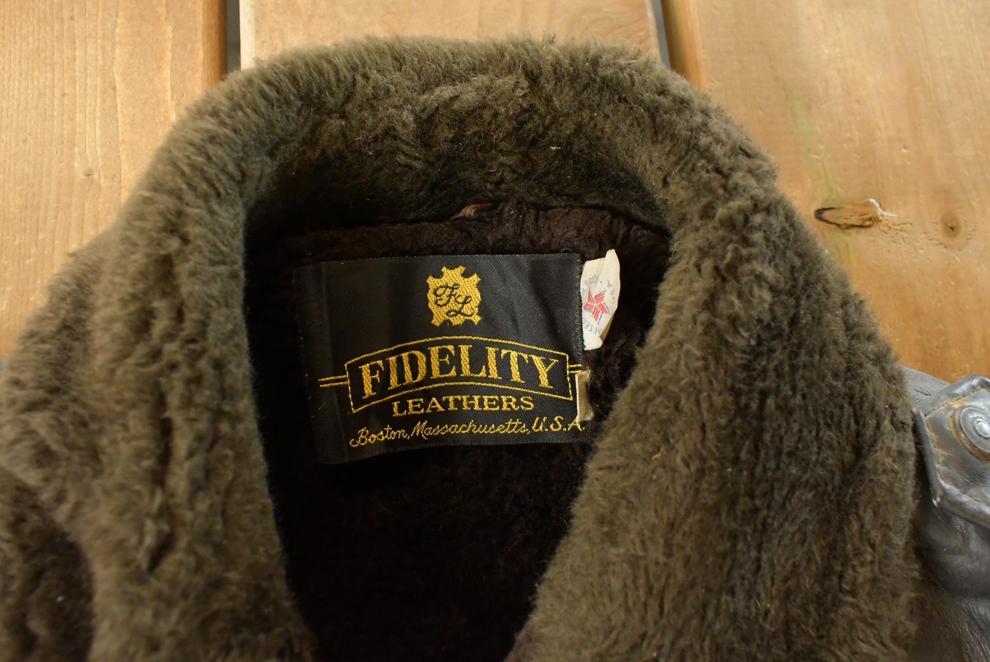 Vintage 1960s Fidelity Brown Leather Flight Jacket Men's Medium from propervintagecanada