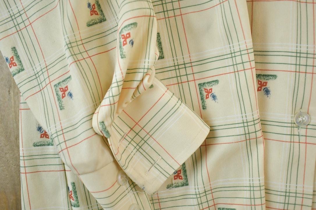 Vintage 1960s Fire Islander Button Up Western Style Shirt Men's Small