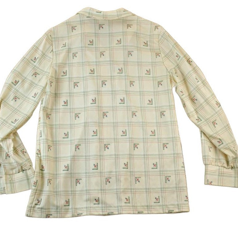 Vintage 1960s Fire Islander Button Up Western Style Shirt Men's Small