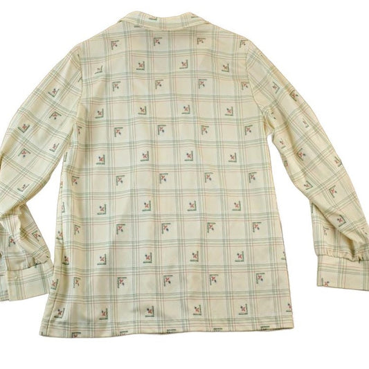 Vintage 1960s Fire Islander Button Up Western Style Shirt Men's Small