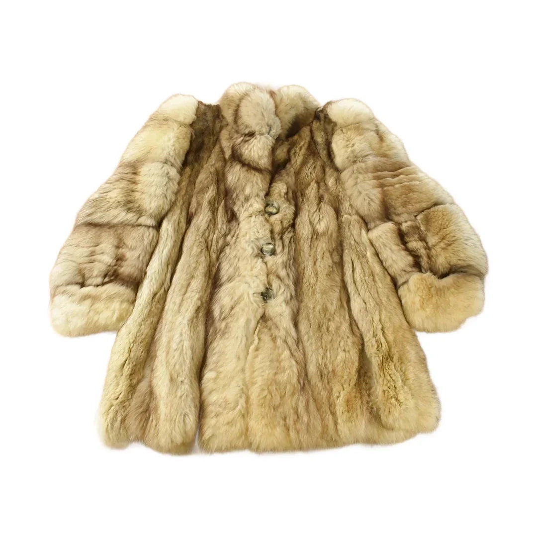 Vintage 1960s Fox Fur Coat Adult Medium Men's Medium from propervintagecanada