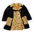 Vintage 1960s Fredric Cleveland Faux Leopard Print Fur Coat Women&