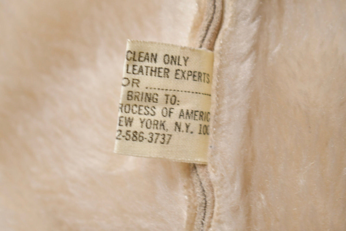 Vintage 1960s Fur Collared Suede Leather Jacket from propervintagecanada