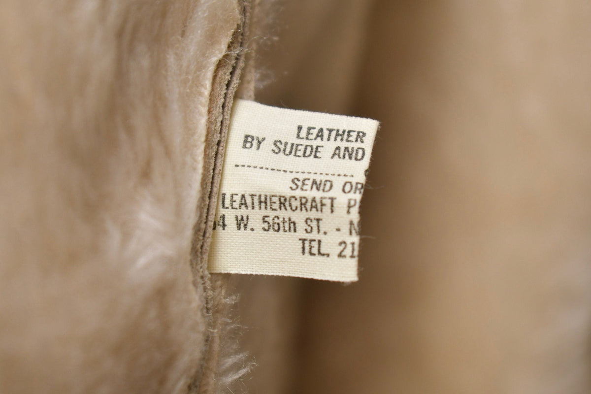 Vintage 1960s Fur Collared Suede Leather Jacket from propervintagecanada