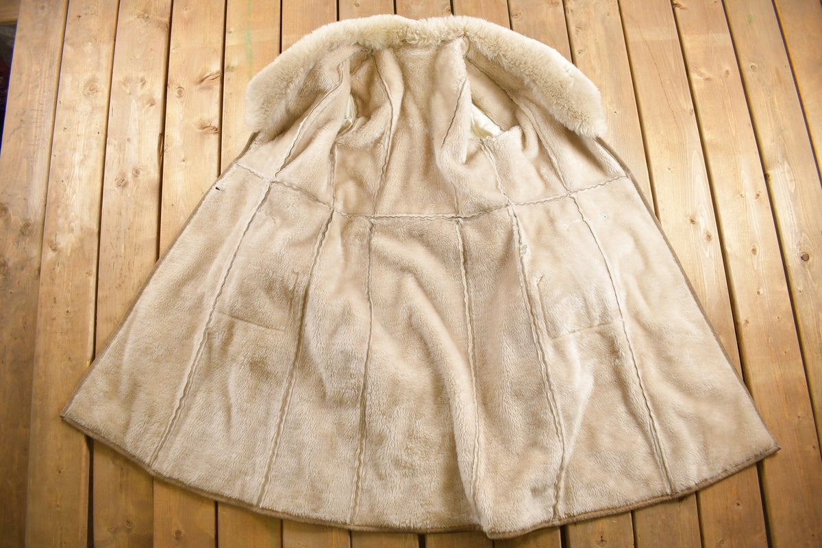 Vintage 1960s Fur Collared Suede Leather Jacket from propervintagecanada