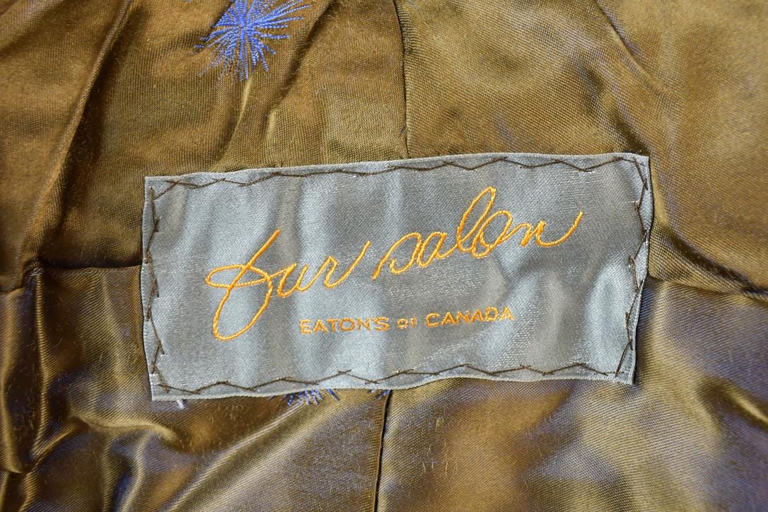 Vintage 1960s Fur Salon Eatons Of Canada Mink Shoulder Shawl Mink Fur Coat from propervintagecanada
