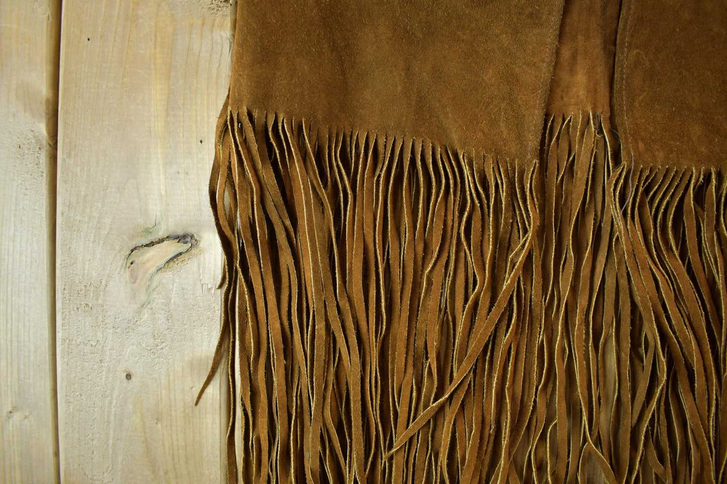 Vintage 1960s Genuine Leather Western Fringe Vest Jacket Men's Small from propervintagecanada