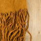 Vintage 1960s Genuine Leather Western Fringe Vest Jacket Women's S from propervintagecanada