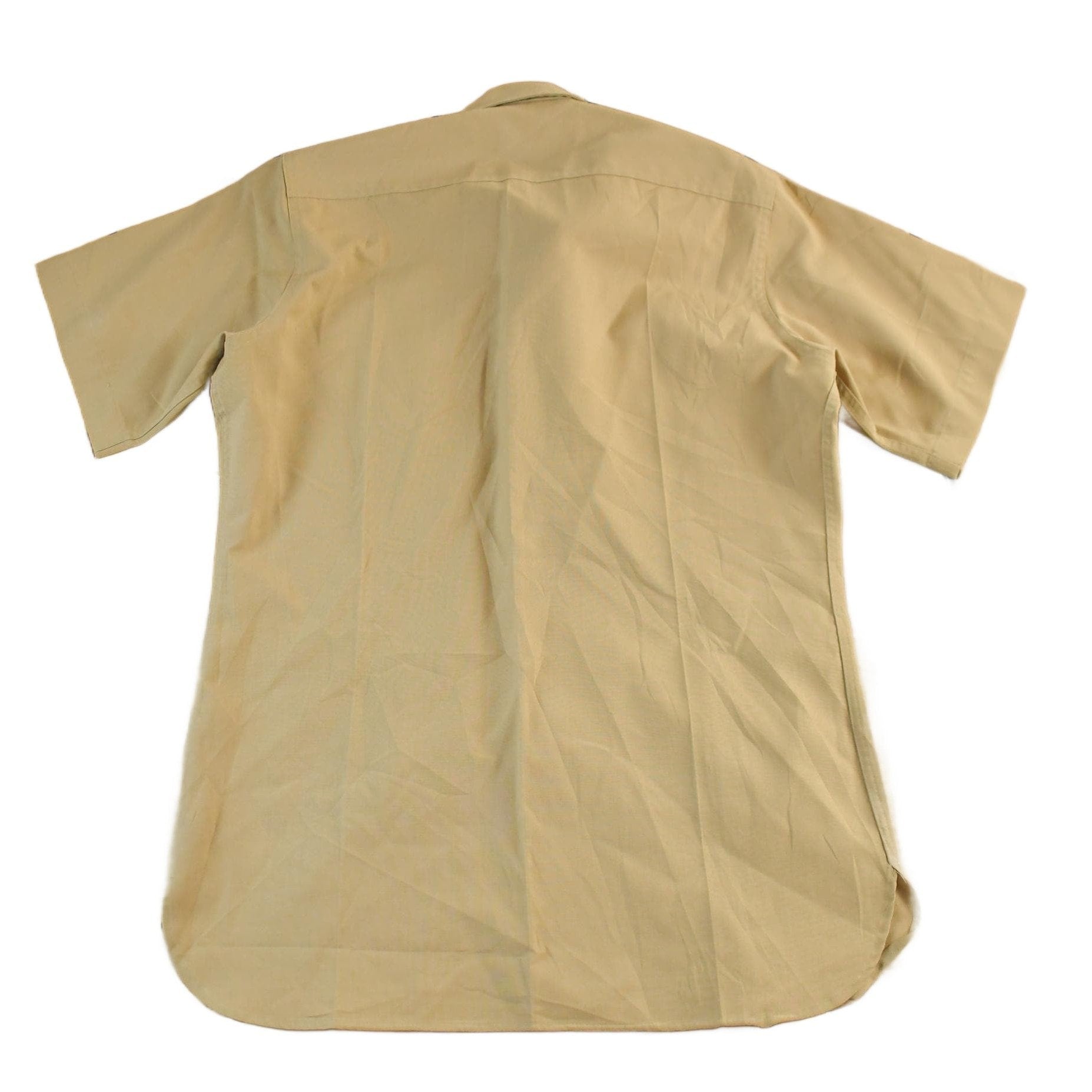 Vintage 1960s Great Northern Blank Button Up Military Shirt Men's Medium from propervintagecanada