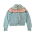 Vintage 1960s Hand Knit Wool Knit Cardigan Sweater Women&