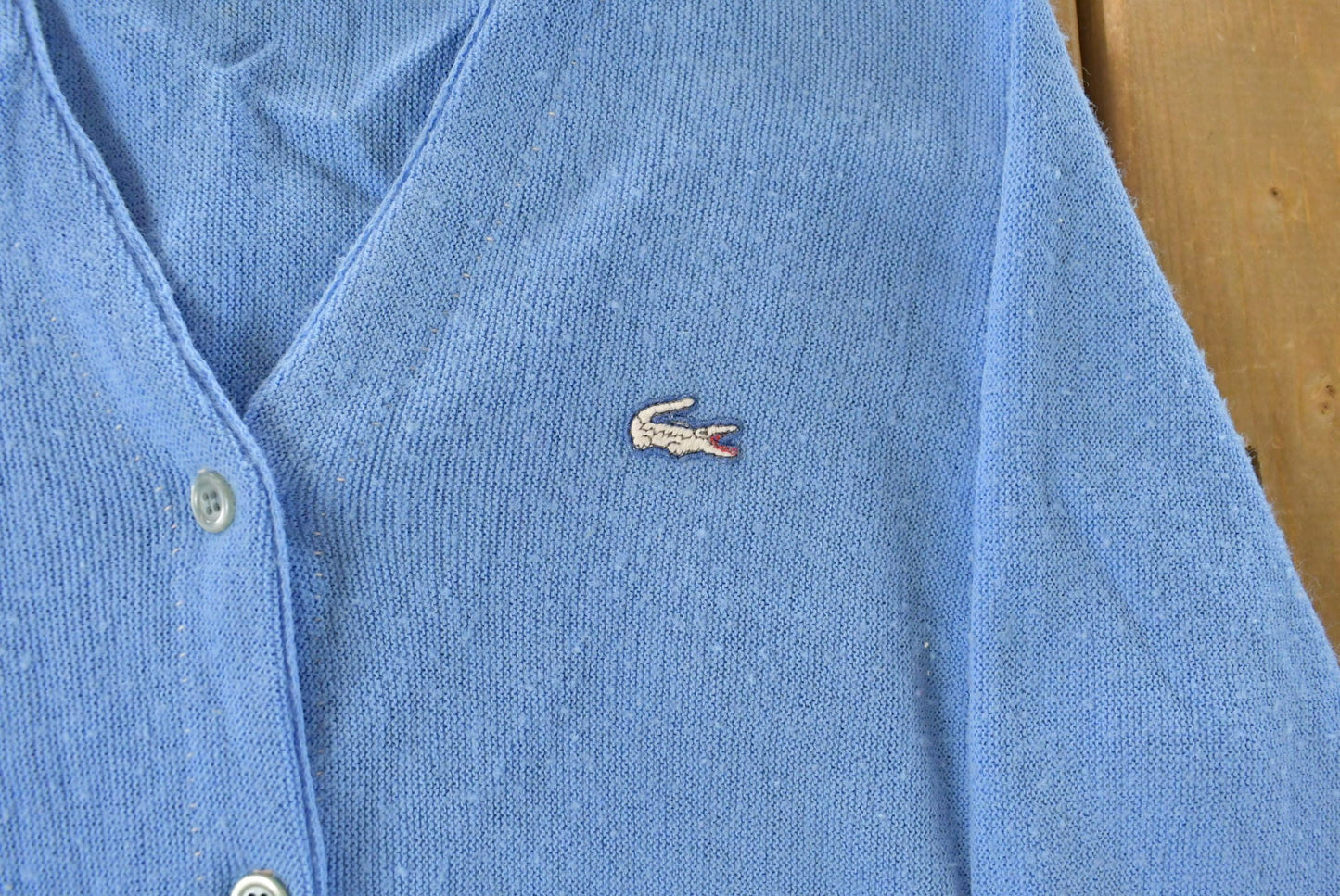 Vintage 1960s Haymaker Lacoste Knit Cardigan Sweater Women's Medium from propervintagecanada