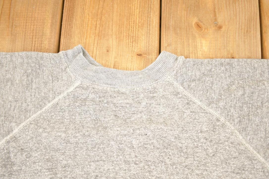 Vintage 1960s Heather Gray Blank Crewneck Sweatshirt Women's M from propervintagecanada