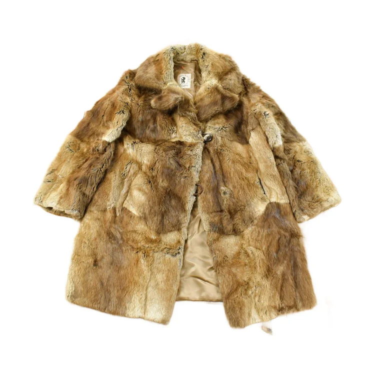Vintage 1960s Henry Furs Rabbit Fur Full Length Coat Men's Small from propervintagecanada