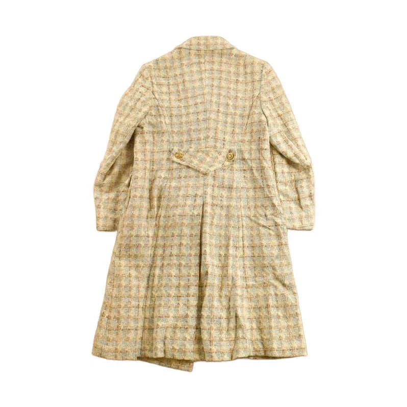Vintage 1960s Houndstooth Full Length MOD Over Coat from propervintagecanada