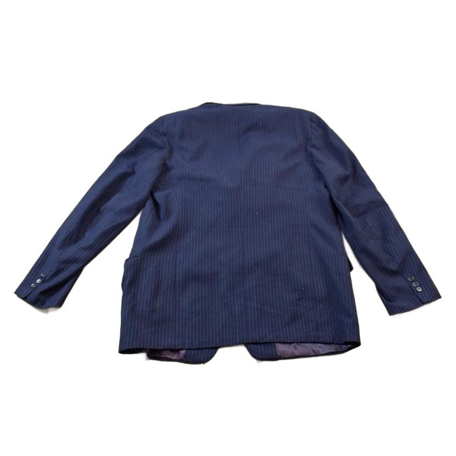 Vintage 1960s Jack Frost Wool Pinstripe Blazer Jacket Men's XL from propervintagecanada