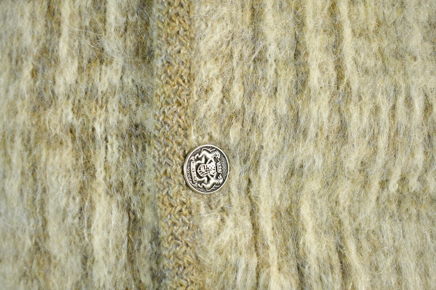 Vintage 1960s Jantzen Mohair Wool Grunge Knit Cardigan Sweater Men's Medium from propervintagecanada