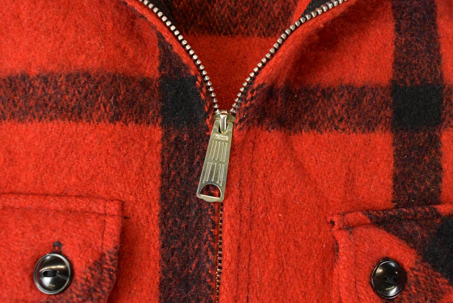 Vintage 1960s JCPenney Buffalo Plaid Wool Hunting Jacket Men's Medium / Talon Zipper / True Vintage / 60s Vintage Jacket / Outdoors from propervintagecanada