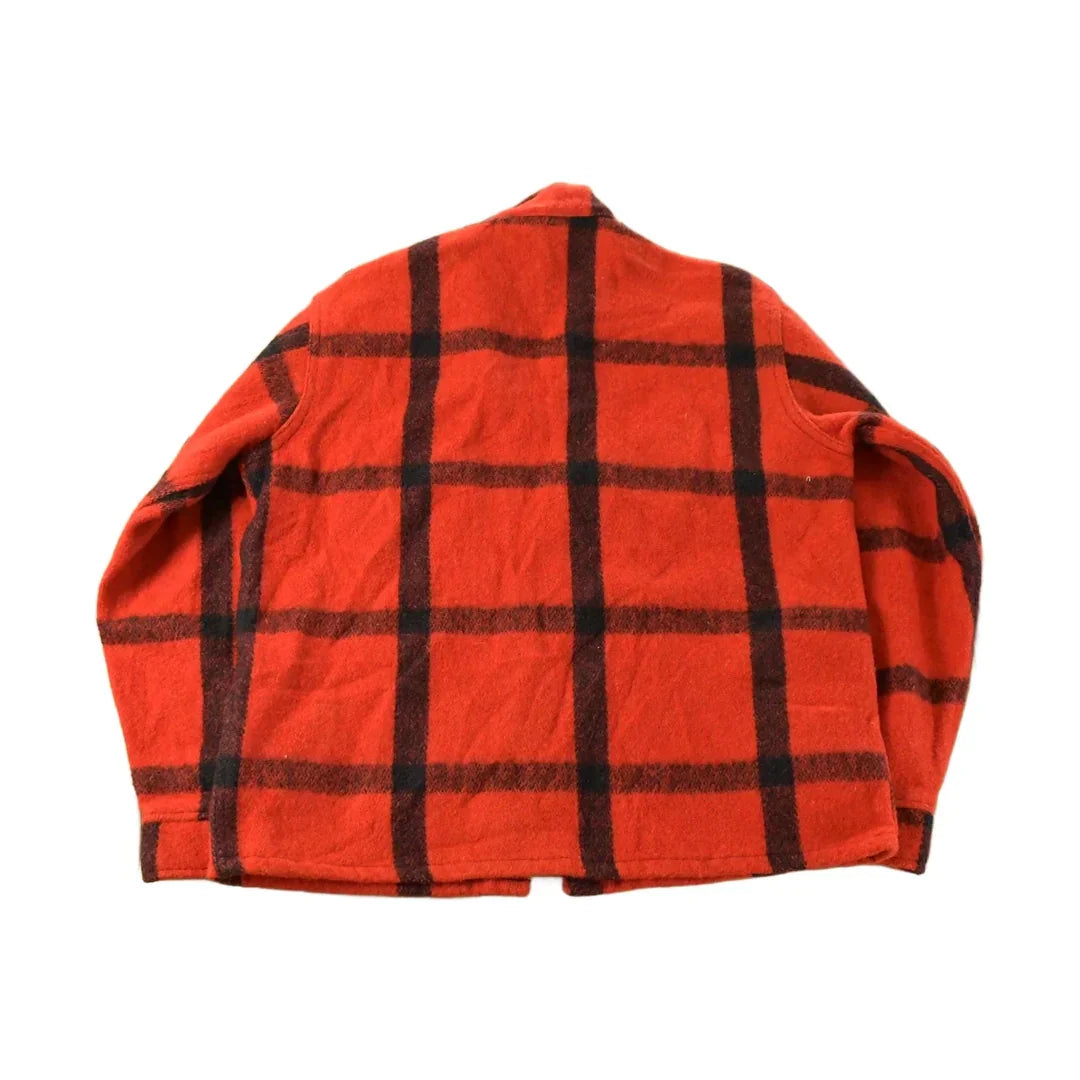 Vintage 1960s JCPenney Buffalo Plaid Wool Hunting Jacket Men's Medium / Talon Zipper / True Vintage / 60s Vintage Jacket / Outdoors from propervintagecanada