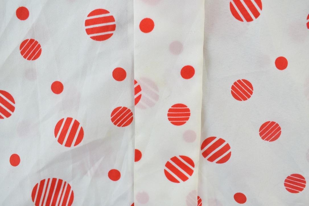 Vintage 1960s Judy Bond polka Dot Button Up Shirt Men's Large from propervintagecanada