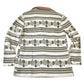 Vintage 1960s Knit Abstract Pattern Button Up Cardigan Sweater Mens M from propervintagecanada