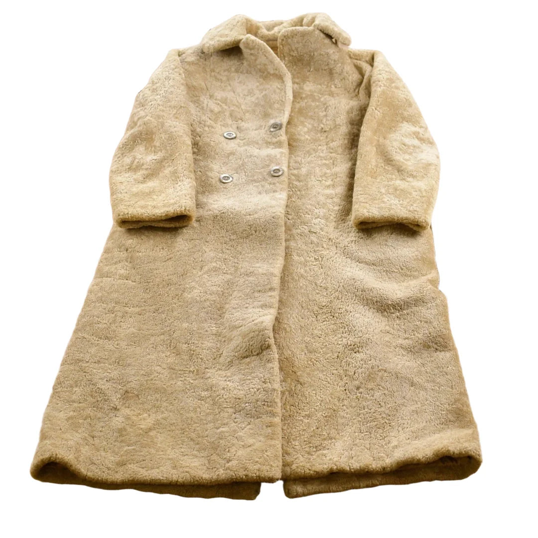 Vintage 1960s Lambs Fur Double Breasted Jacket from propervintagecanada