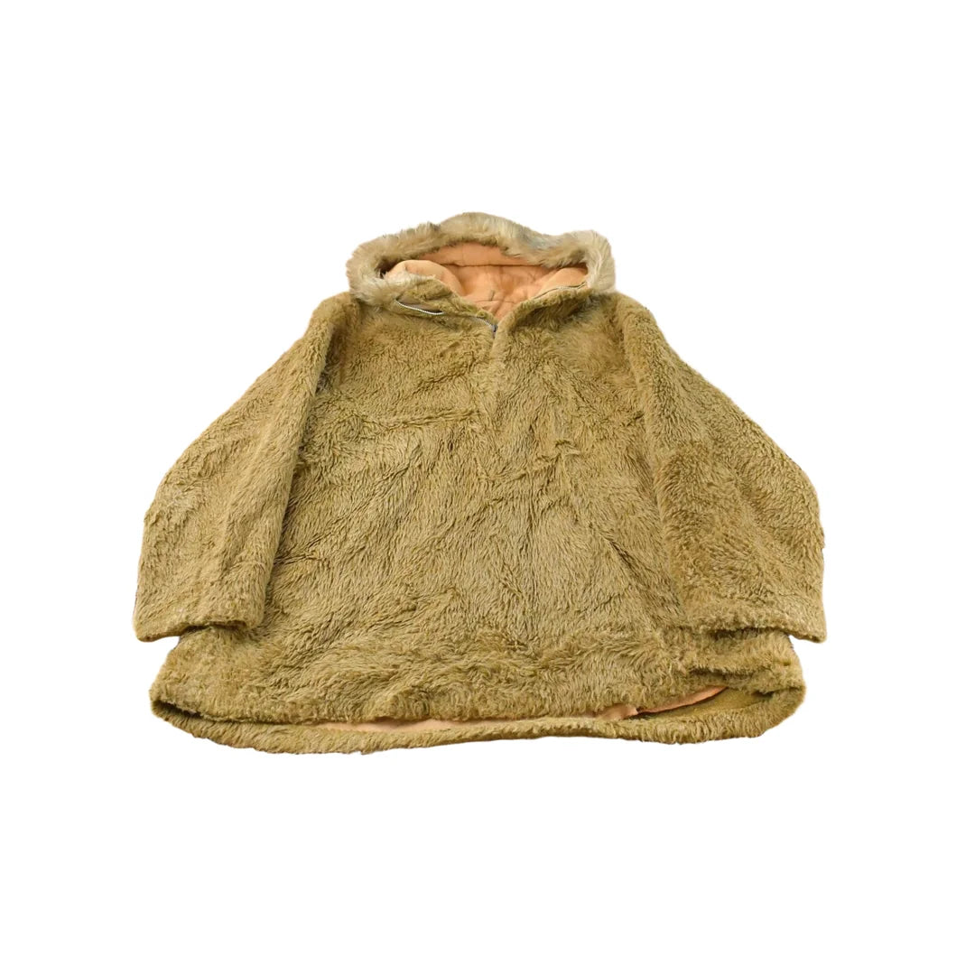 Vintage 1960s Land n Lakes Faux Fur Quarter Zip Jacket Men's Large from propervintagecanada