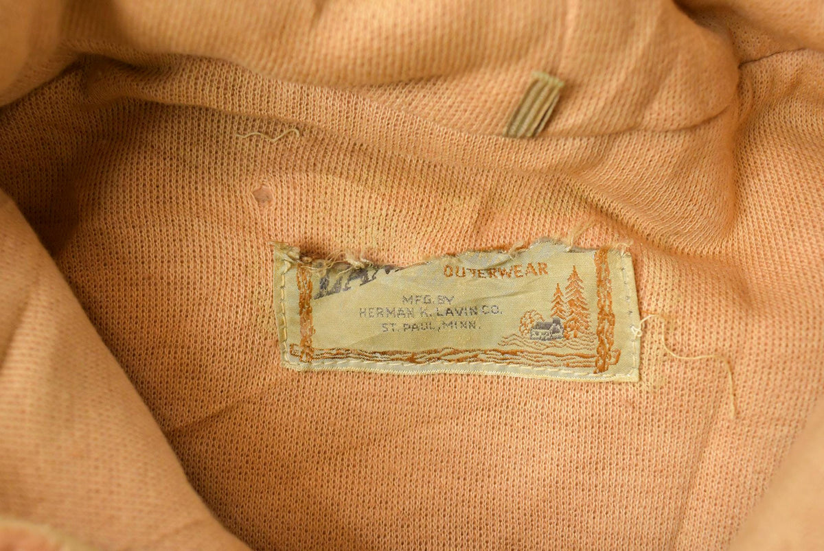 Vintage 1960s Land n Lakes Faux Fur Quarter Zip Jacket Men's Large from propervintagecanada