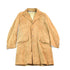 Vintage 1960s Leather Suede Western Style Button Up Long Jacket Men&