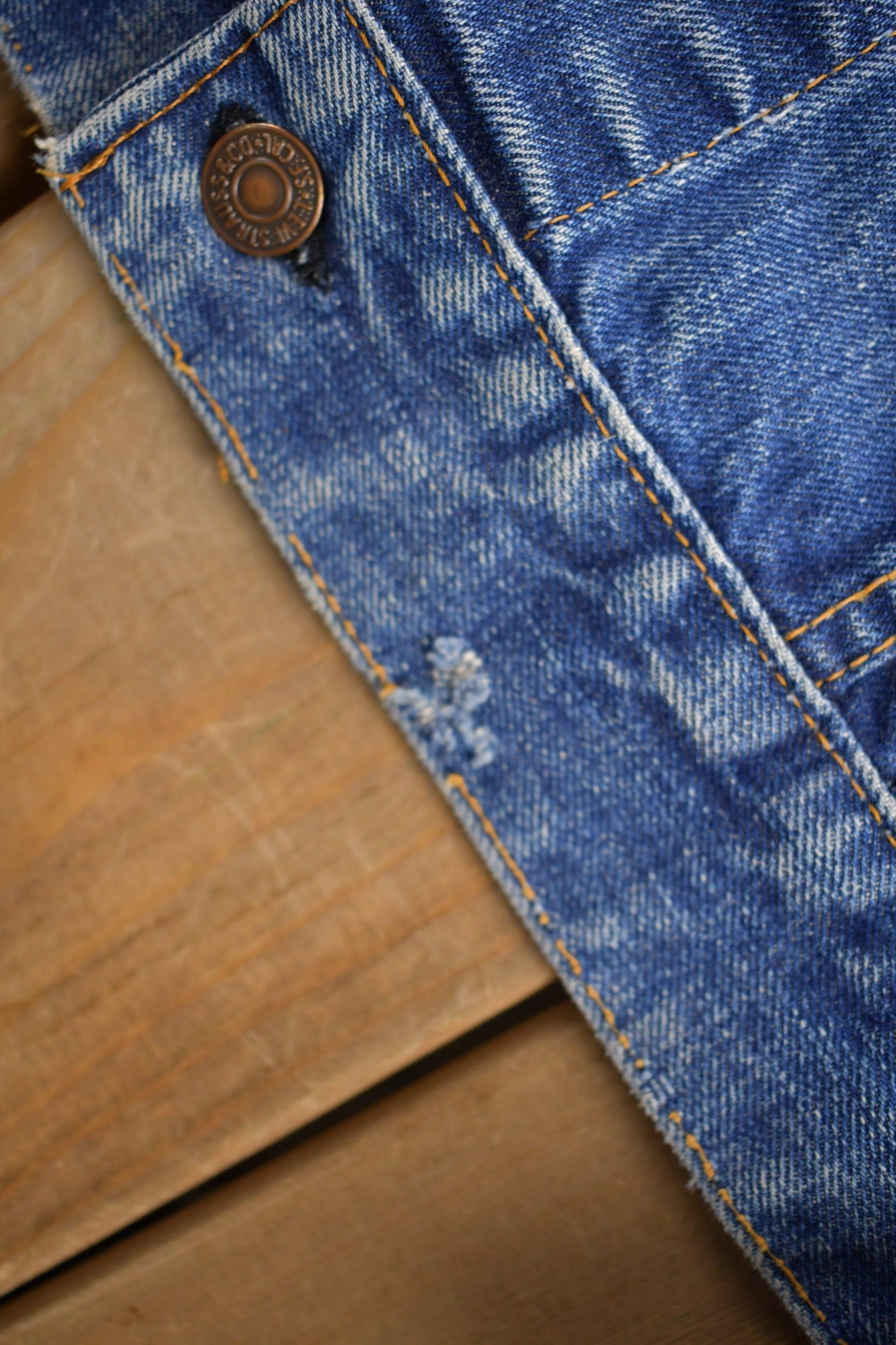 Vintage 1960s Levi���s Big E Denim Jean Jacket from propervintagecanada