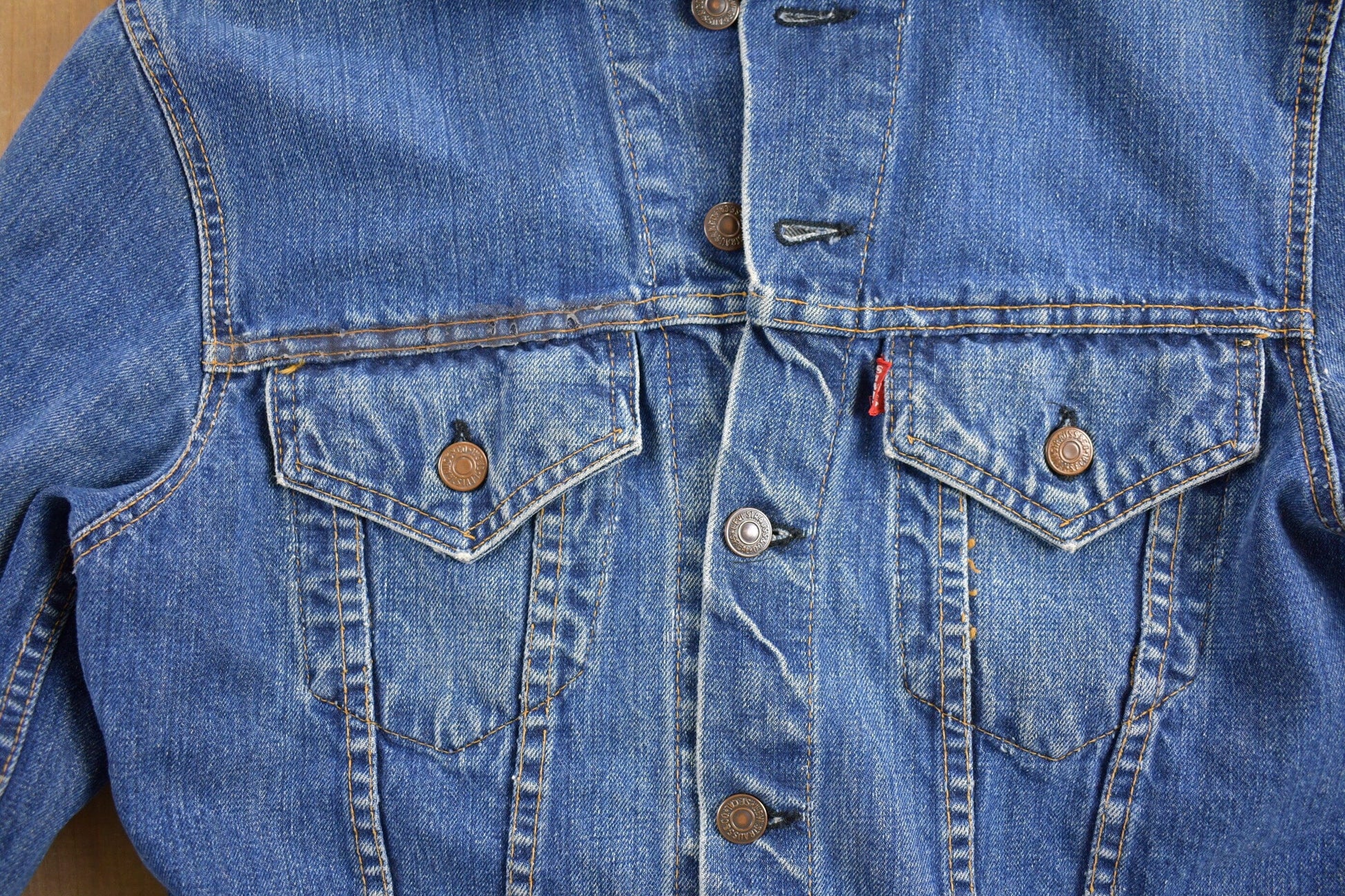 Vintage 1960s Levi���s Big E Denim Jean Jacket from propervintagecanada