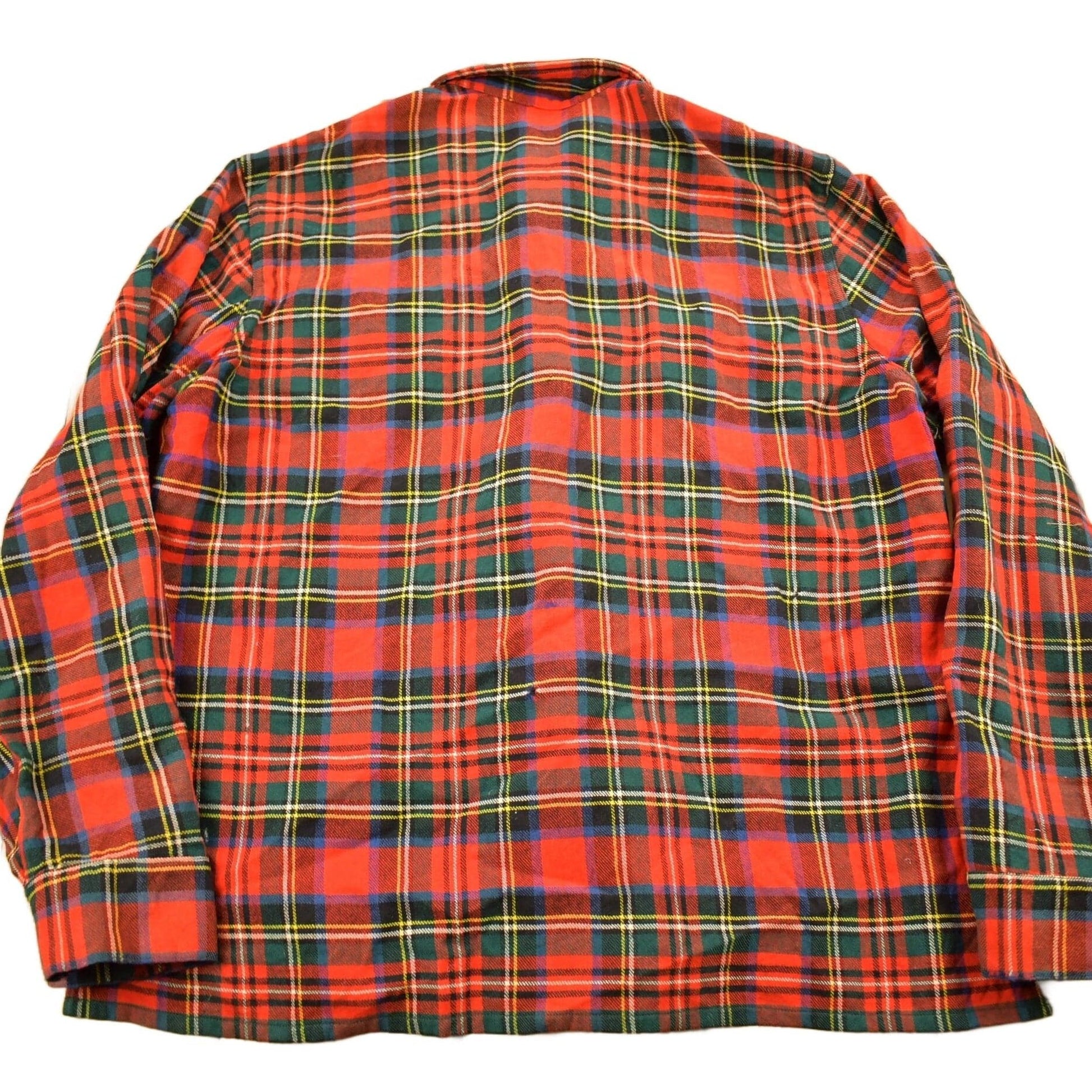 Vintage 1960s Lochan Authentic Tartan Plaid Flannel Button Up Shirt Men's MMen's Medium from propervintagecanada