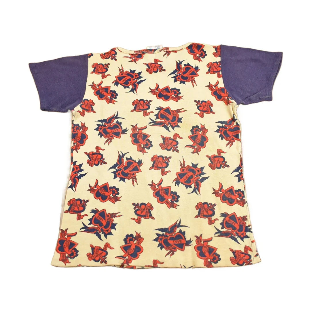 Vintage 1960s Love & Hearts Graphic T Shirt from propervintagecanada