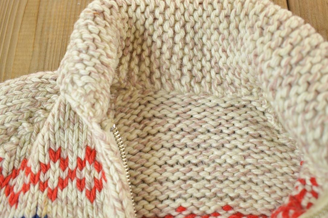 Vintage 1960s Marching Band Wool Knit Full Zip Sweater Youth S from propervintagecanada