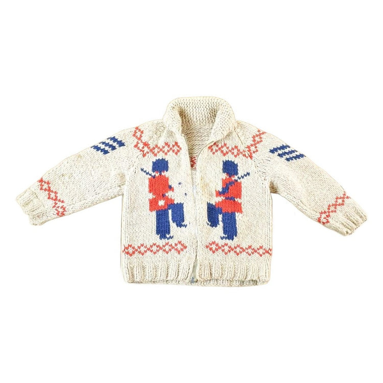 Vintage 1960s Marching Band Wool Knit Full Zip Sweater Youth S from propervintagecanada