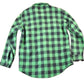 Vintage 1960s Melton Plaid Button Up Shirt Mens L from propervintagecanada