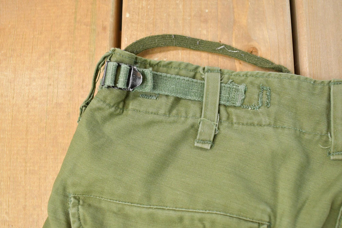 Vintage 1960s Military Army Cargo Field Trousers Olive Drab Pants Men's 32 x 28 from propervintagecanada