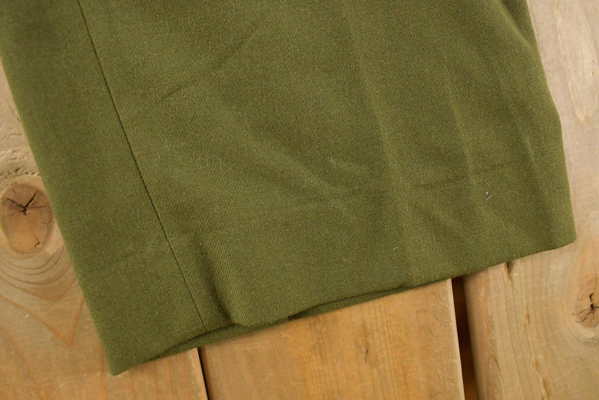 Vintage 1960s Military Army Cargo Field Trousers Olive Drab Pants Men's 35 x 31 from propervintagecanada