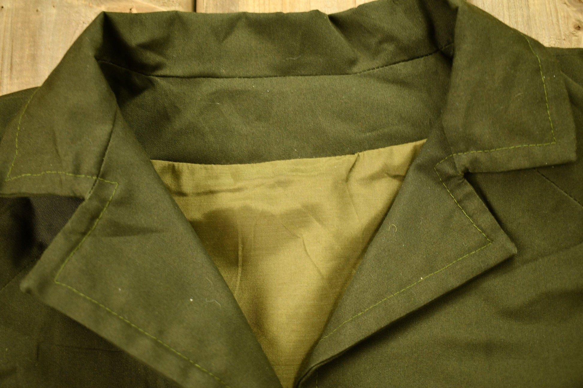 Vintage 1960s Military Button Up Overcoat Men's Small from propervintagecanada