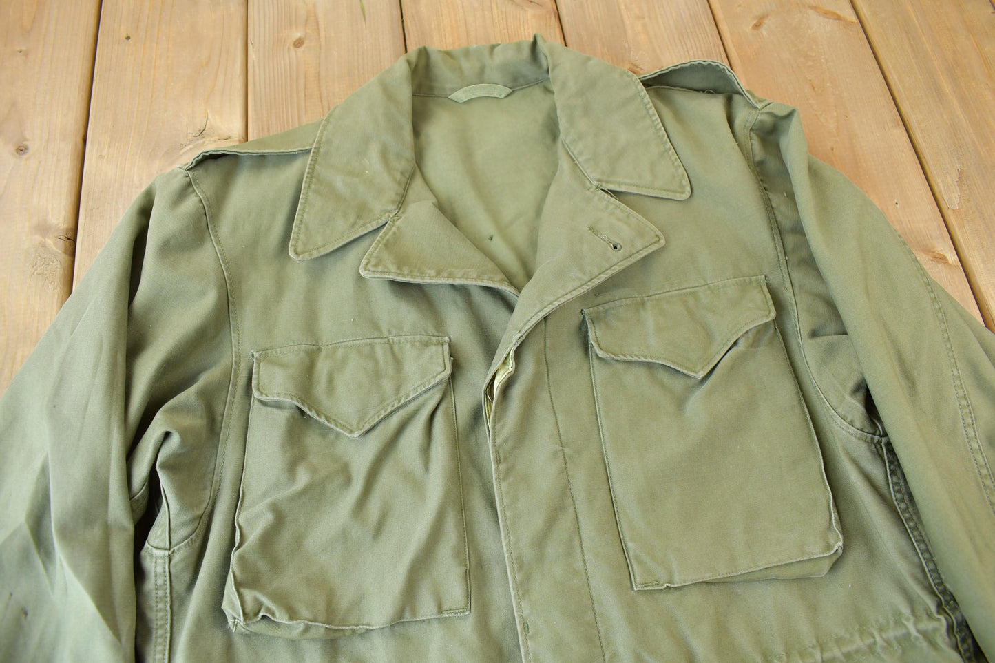Vintage 1960s Military Field Coat Size 36R from propervintagecanada