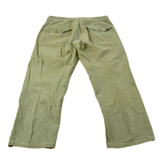 Vintage 1960s Military OG-107 Sateen Fatigue Pants Men's 34 x 27 from propervintagecanada