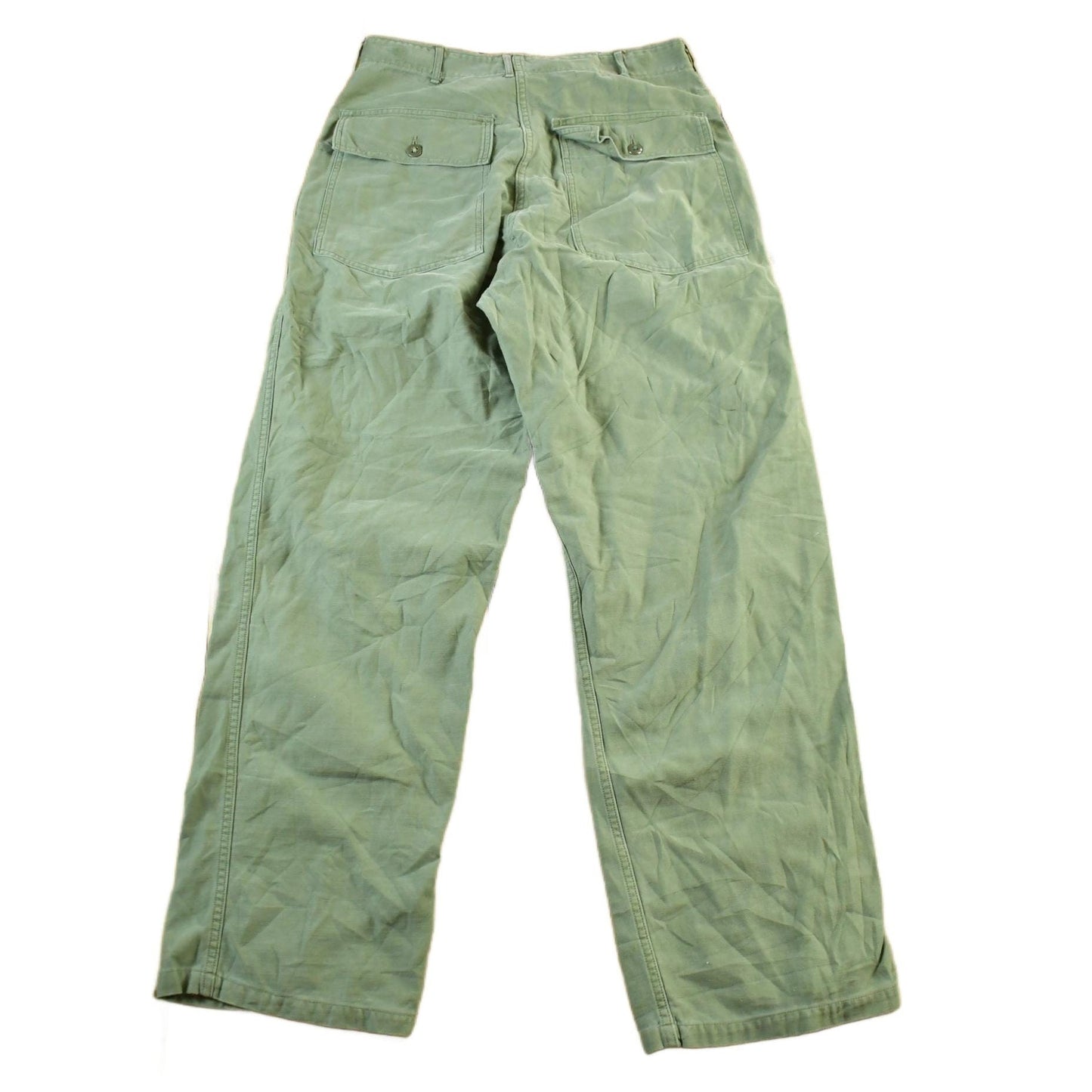 Vintage 1960s Military OG-107 Sateen Fatigue Pants Men's Medium 31 x 31 from propervintagecanada