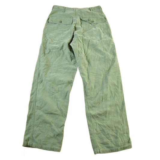 Vintage 1960s Military OG-107 Sateen Fatigue Pants Men's Medium 31 x 31 from propervintagecanada