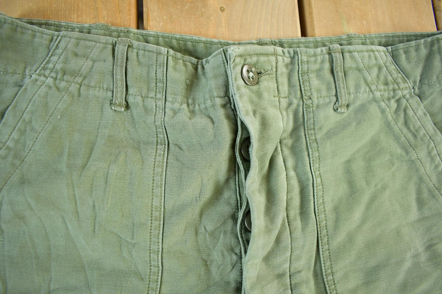Vintage 1960s Military OG-107 Sateen Fatigue Pants Men's Medium 31 x 31