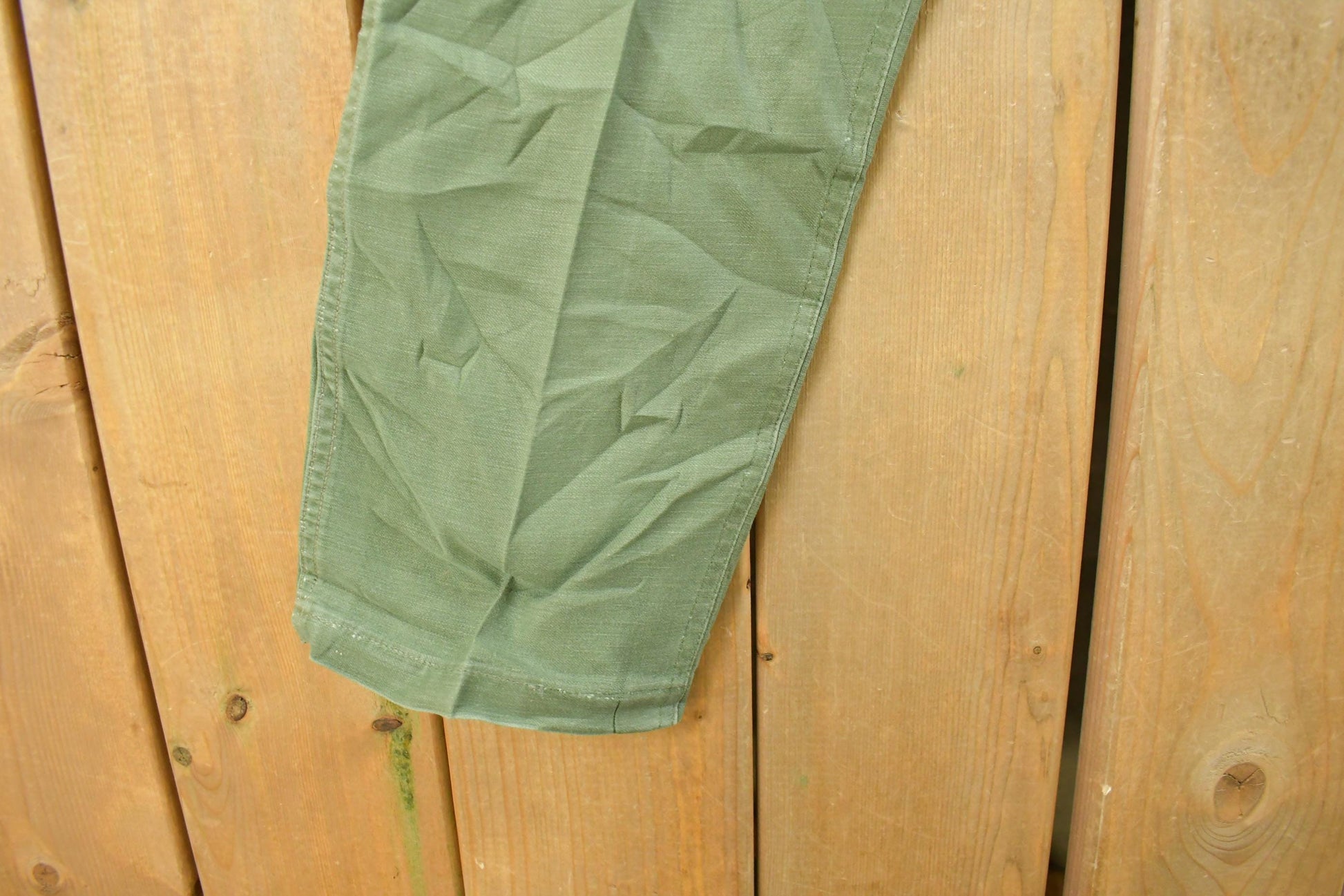 Vintage 1960s Military OG-107 Starched Sateen Fatigue Pants Men's 32 x 31 from propervintagecanada