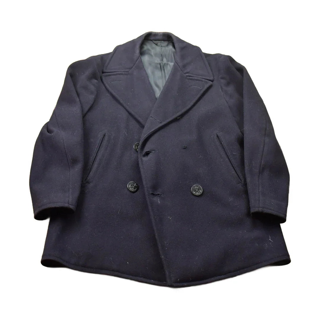Vintage 1960s Military Wool Pea Coat from propervintagecanada